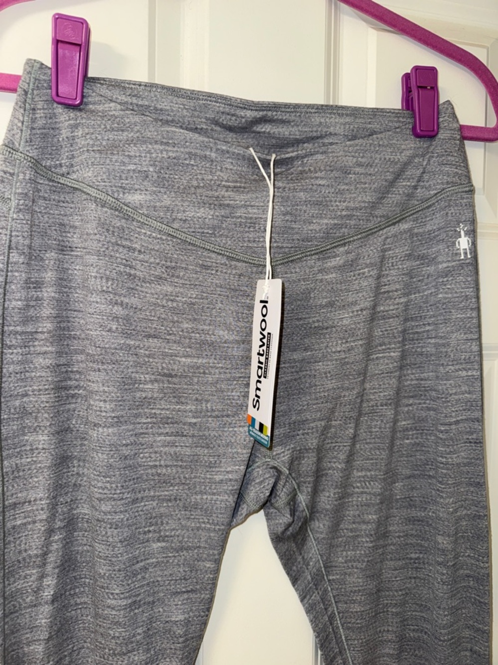 Smartwool Women's Gray Heather Leggings - Picture 2 of 5